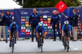 2023 UEC Road European Championships - Drenthe - Junior Mixed Team Relay - Emmen - Emmen 38, km - 21/09/2023 - Soraya Paladin - Elena Cecchini - Vittoria Guazzini (ITA) - photo Luca Bettini/SprintCyclingAgency?2023